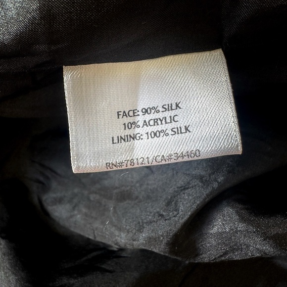 Eileen Fisher Silk Groove Coat in Bark. Size XS - Picture 8 of 10